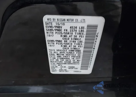 2011 Nissan Rogue Sv из США, поврежденный, VIN JN8AS5MV3BW664072